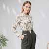 EITIE爱特爱秋季新款时尚通勤印花飘带舒适衬衣7109808 商品缩略图2