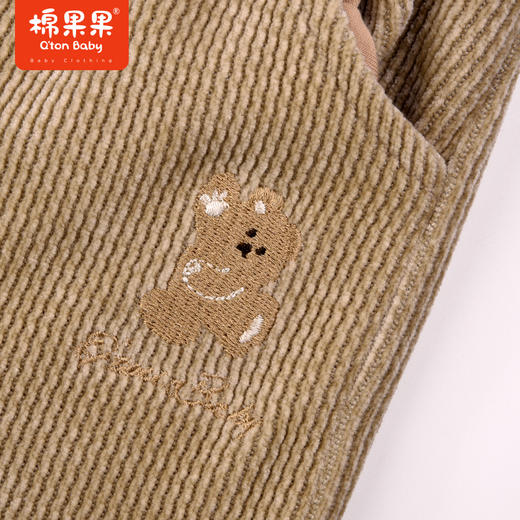 棉果果秋季新品男童女童手软柔软顺滑柔软有光泽雪尼尔长裤M312200423493 商品图5