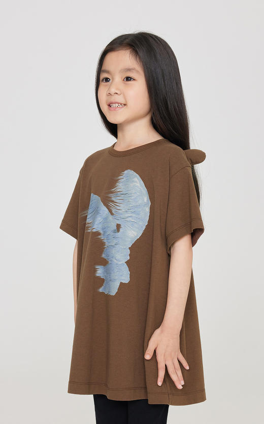 jnby  23年秋款  圆领宽松短袖连衣裙  1N7G12490 商品图3