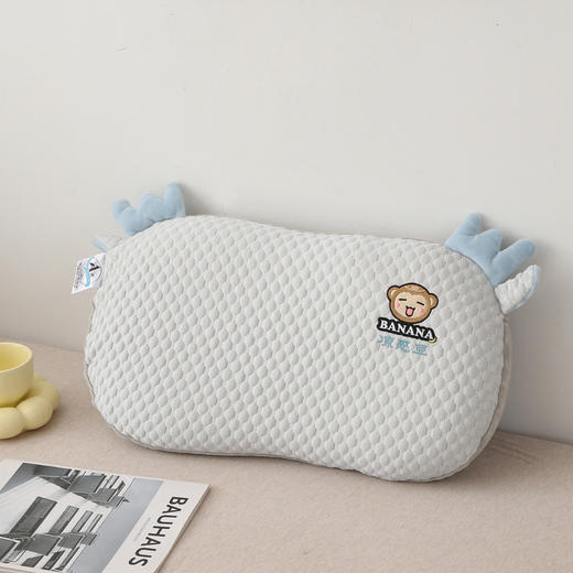 【夏凉枕猫肚凉感丝儿童枕芯】冰豆豆枕芯护颈椎凉枕头 学生记忆棉床品 猫肚触感柔软有支撑力 快速放松一秒入睡_ZSY 商品图4