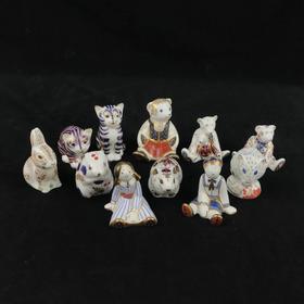 英国皇家皇冠德比描金彩绘骨瓷动物镇纸 11款可选【B系列】