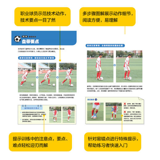 少儿足球基础技术与训练 盘带与控球 全彩图解视频学习版(青少年足球运动研创组) 商品图2
