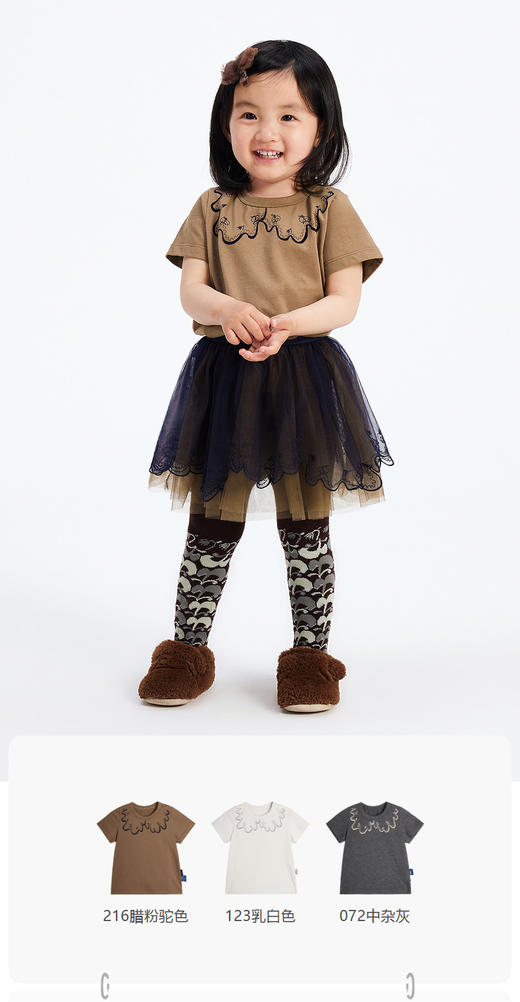 jnby  23年秋款  印花短袖T恤 YN7110750 商品图0