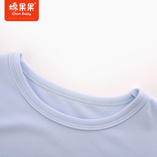 棉果果秋季新品莫代尔含牛奶丝男童80-130码中小童高品质柔软舒家居套头套装上衣+裤子M311302423525 商品图3