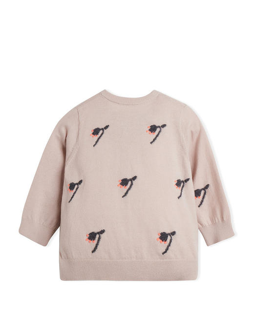 jnby  23年秋款  提花开襟短款毛衫  YN7310180 商品图4