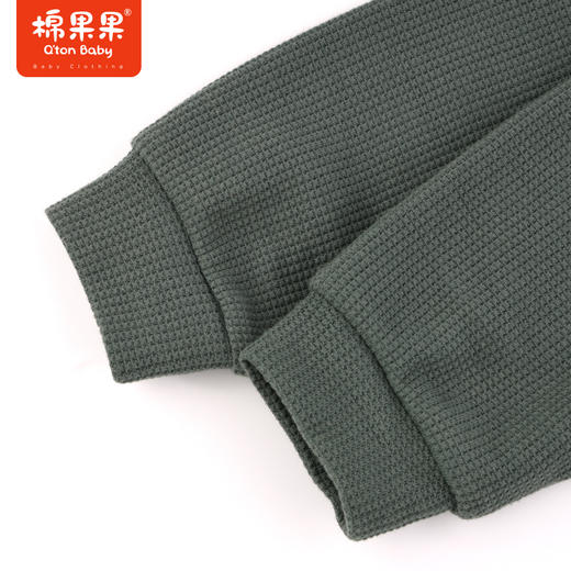 棉果果秋季新品男童华夫格针织连帽外套M312100223475 商品图7