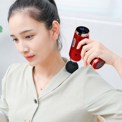 古菲斯（GUFIUS）高频震动筋膜枪 精致便携电动肌肉放松 颈部腰部肩部全身按摩器GFJQ-019 商品图4