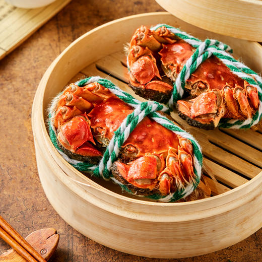 【蟹卡】湖中之W王大闸蟹2988型礼券  公4.5两/4只   母3.5两/4只螃蟹卡 商品图2