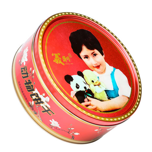 义利饼干黄油饼干动物饼干酥脆饼干中华老字号趣味动物造型北京特产 【铁桶装礼盒】320g 商品图1