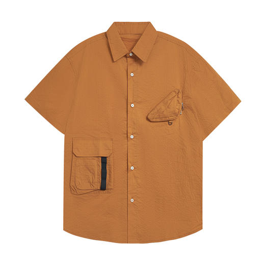 【断码清仓】HX 夏季套装翻领短袖衬衫Z001320007101 商品图0