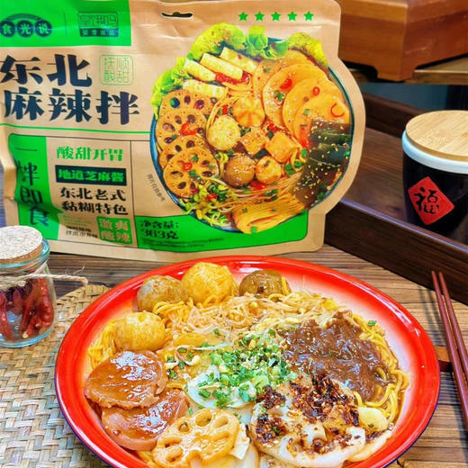 食光说东北麻辣拌酸辣味363g 商品图2