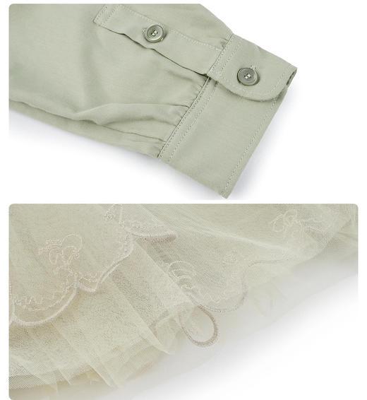 jnby 23年秋款  长袖翻领网纱连衣裙 1N7G11140 商品图6