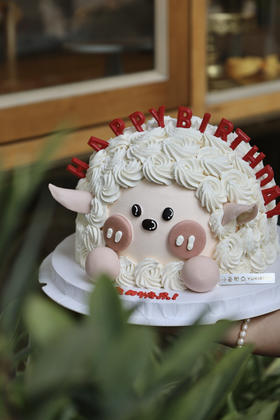 可爱生日羊咩咩