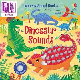 预售 【中商原版】发声书 恐龙Dinosaur Sounds英文原版 儿童纸板书 科学自然绘本 动物知识图画书 精品有声书 亲子童书 恐龙纸板书
