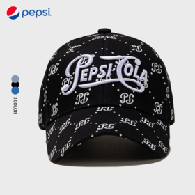 百事peopsi 棒球帽子 老花满印 重工潮款鸭舌帽 3色可选