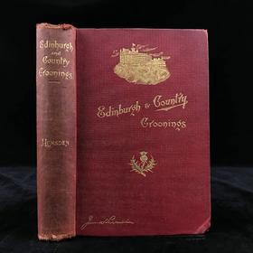 1905年 爱丁堡与乡村低吟：詹姆斯·拉姆斯登短诗集 10幅插图 漆布精装32开