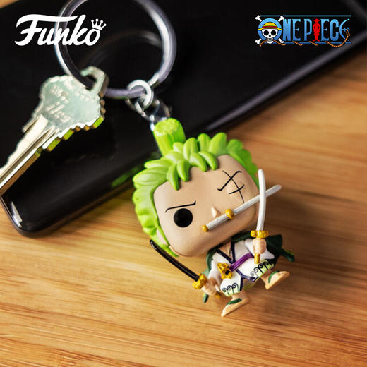 Funko POP! Keychain One Piece Roronoa Zoro 日漫海贼王 罗罗诺亚索隆钥匙扣钥匙圈挂饰 61371 商品图1