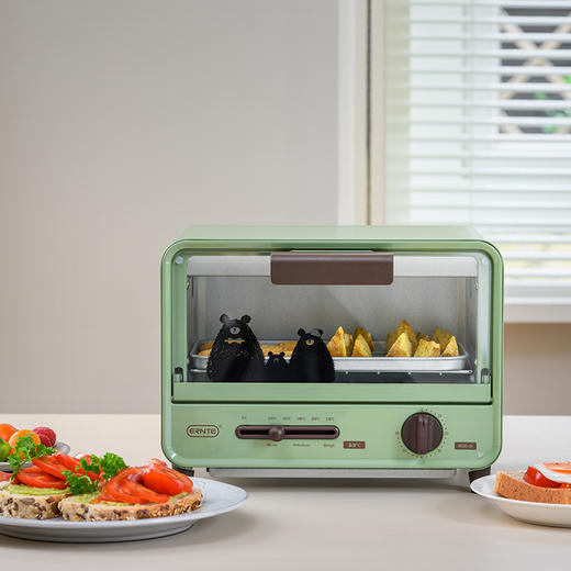 ERNTE 昂特电烤箱|中国进口博览会、德国国家馆推荐品牌 迷你一人食单层家用小型多功能烤箱 型号：ETS-2101-OG （付款后三天内发货） 商品图0