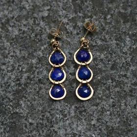 SpoiledBrat Jewelry皇家蓝青金石耳环