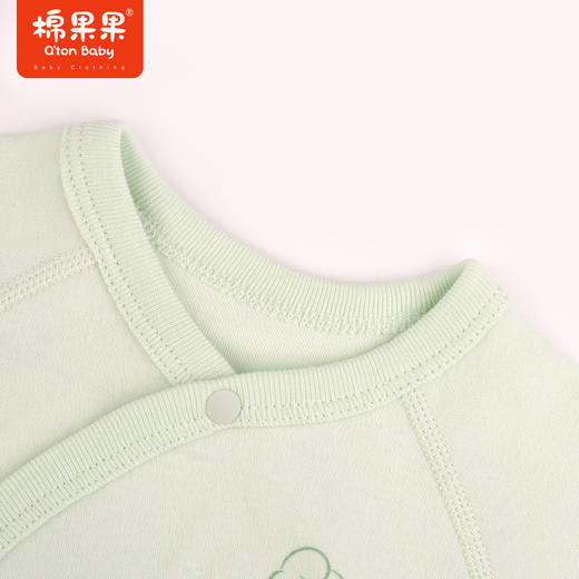 棉果果秋季新品磨毛棉毛有机棉纱5A抗菌家居蝴蝶连体衣M301726223504 商品图4