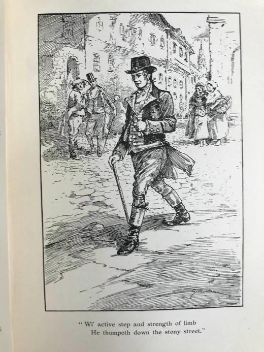 1905年 爱丁堡与乡村低吟：詹姆斯·拉姆斯登短诗集 10幅插图 漆布精装32开 商品图7