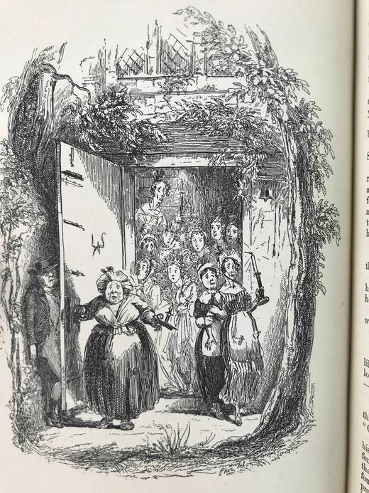 工坊特装本！1890年 狄更斯《匹克威客俱乐部》 43幅插图 全真皮精装32开 商品图4