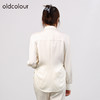 oldcolour欧珂秋商场同款翻领长袖系扣直筒棉长袖女HO35013506 商品缩略图3