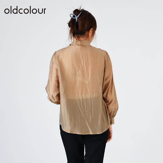 oldcolour春秋商场同款百搭气质设计感衬衫O31013108 商品图3