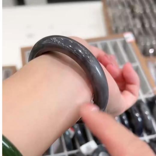 和田玉手镯-墨紫- 商品图0