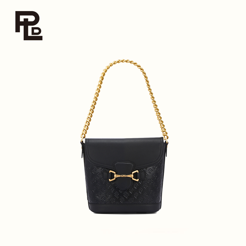 保兰德PLD 经典系列45度老花链条单肩包东方雅奢时尚通勤斜挎女包