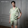 Solo seta22姆米真丝睡衣套装男短袖短裤桑蚕丝家居服丝绸秋冬 商品缩略图0