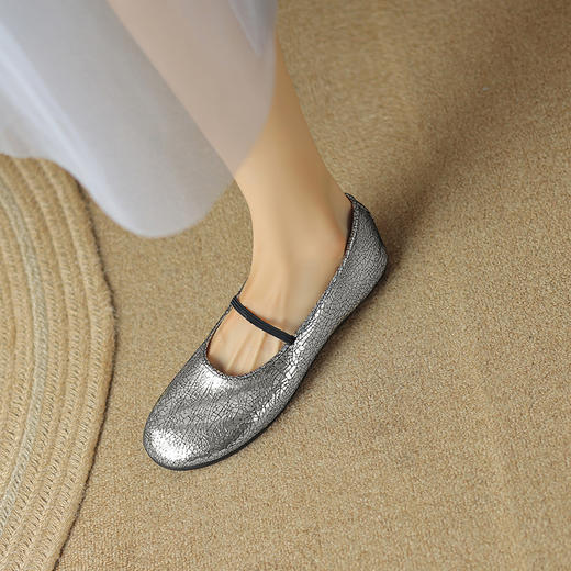 优雅简约，软羊皮平底芭蕾鞋DPJ-9950 商品图0