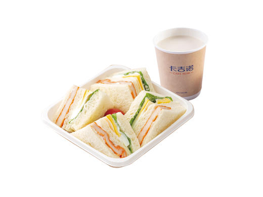 奥尔良三明治早餐套餐 商品图0