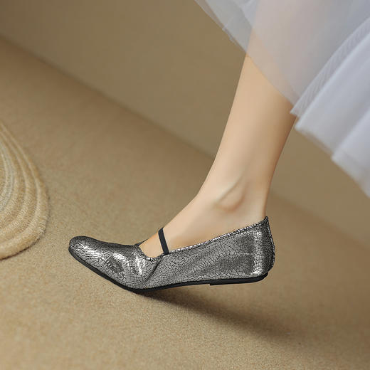 优雅简约，软羊皮平底芭蕾鞋DPJ-9950 商品图1