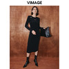 VIMAGE纬漫纪秋季新款时尚气质修身小众设计连衣裙V2007611 商品缩略图2