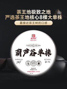 【葫芦谷单株】2023年云南普洱茶临沧葫芦谷古800大古树单株普洱357g饼茶