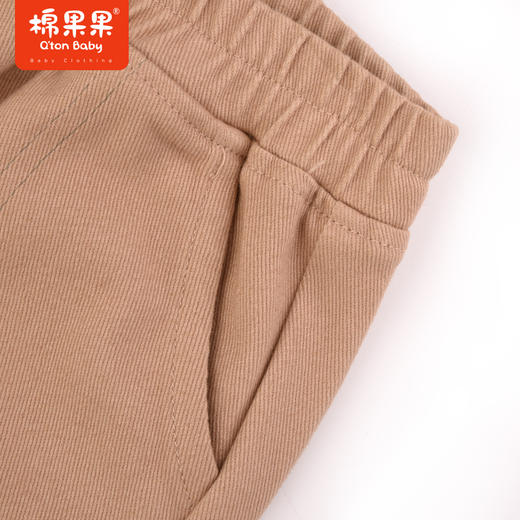 棉果果秋季新品男童帅气弹力棉棉斜纹工装裤M312200223490 商品图5