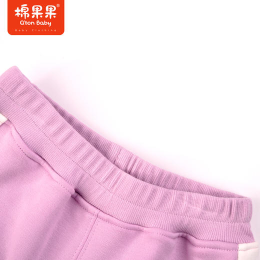 棉果果秋季新品女童复合奥利绒洋气针织长裤裤子M322200423423 商品图1