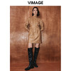 VIMAGE纬漫纪秋季新款系带干练帅气修身连衣裙V2007609 商品缩略图3