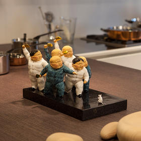 稀奇艺术限量版雕塑摆件瞿广慈作品《金刀帮》搭配精美礼物包装盒