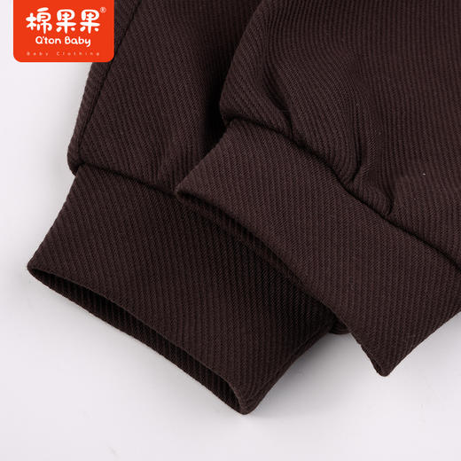棉果果秋季新品男童运动舒适休闲针织斜纹布长裤M312200223492 商品图3