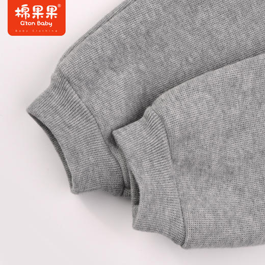 棉果果秋季新品男童奥利绒保暖加绒针织长裤M312200423487 商品图3