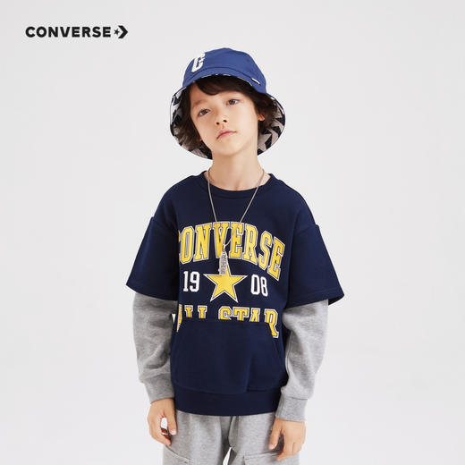 CONVERSE 匡威 秋 大童小童 儿童童装卫衣 CNVB-FF-F129 商品图0