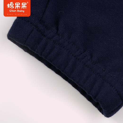 棉果果秋季新品男童大毛圈撞色运动舒适休闲针织长裤M312200223486 商品图4