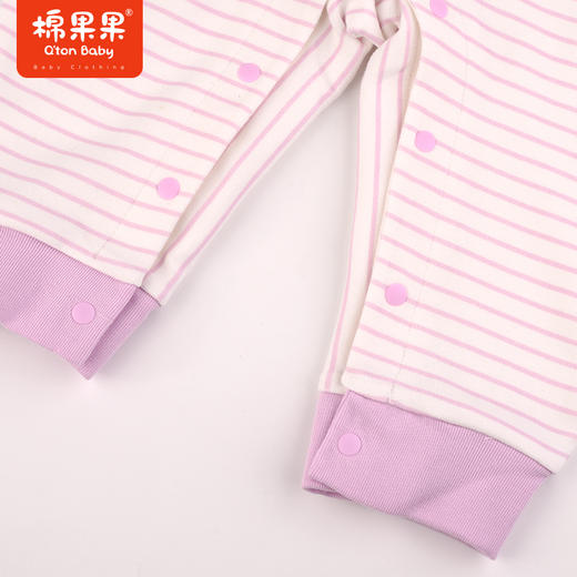 棉果果秋季新品女童可爱柔软舒适偏襟连体衣连体衣哈衣爬服M322727223403 商品图4