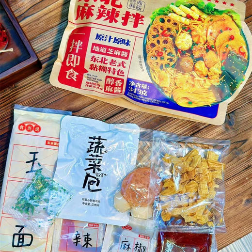 食光说东北麻辣拌麻酱味343g 商品图1
