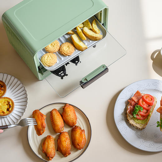 ERNTE 昂特电烤箱|中国进口博览会、德国国家馆推荐品牌 迷你一人食单层家用小型多功能烤箱 型号：ETS-2101-OG （付款后三天内发货） 商品图2