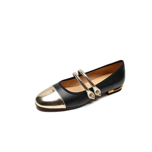 法式复古，双排扣带玛丽珍平底单鞋MLD-AA557 商品图11