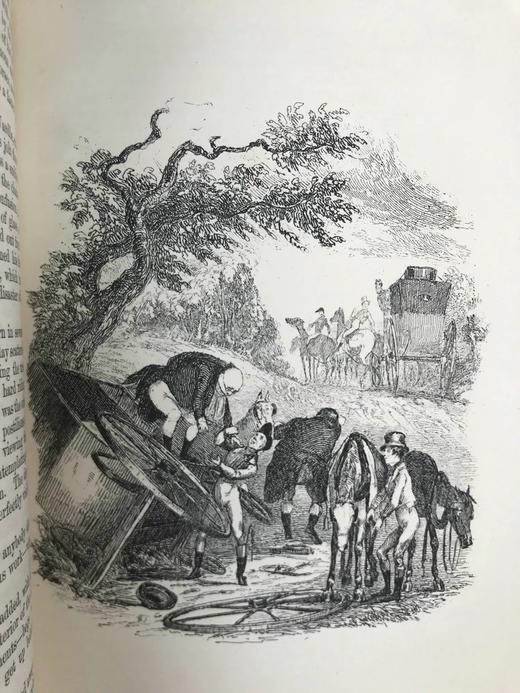 工坊特装本！1890年 狄更斯《匹克威客俱乐部》 43幅插图 全真皮精装32开 商品图9