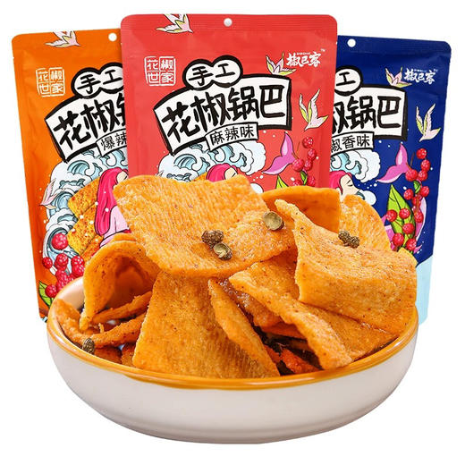 椒巴客手工花椒锅巴爆辣味158g 商品图3